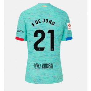 Barcelona Frenkie de Jong #21 Replica Third Stadium Shirt for Women 2023-24 Short Sleeve